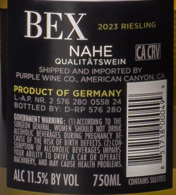2 576 280 0558 24 B Bex, Riesling