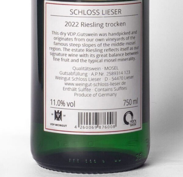 2589314 1231 B Schloss Lieser, Riesling Trocken