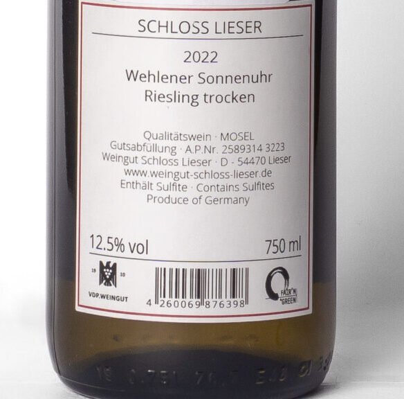 2589314 3223 B Schloss Lieser, Wehlener Sonnenuhr GG