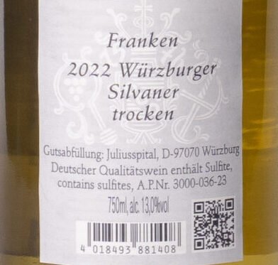 3000 036 23 B Juliusspital, Würzburger Silvaner