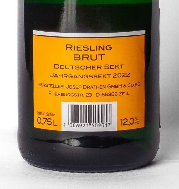Joh. Baptist Dietrich, Sekt  Brut Riesling