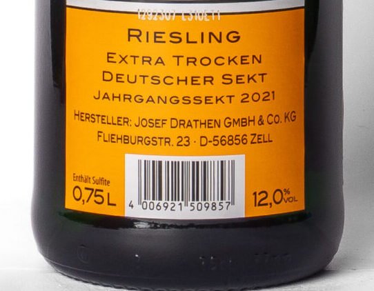 Joh. Baptist Dietrich, Sekt Extra Trocken, Riesling