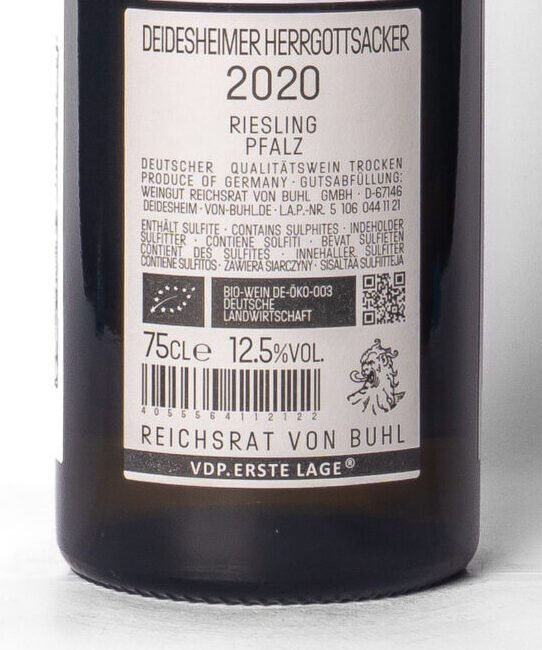 5 106 044 11 21 B Von Buhl, Deidesheimer Herrgottsacker Riesling 1G