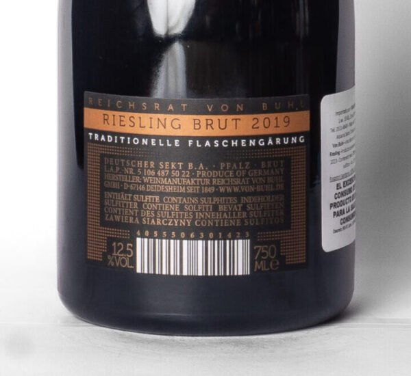 5 106 487 50 22 B Von Buhl, Sekt Brut Riesling
