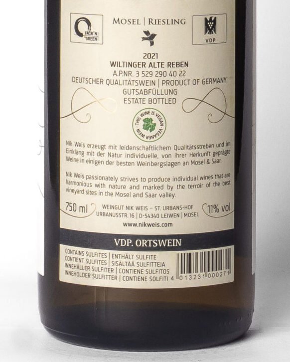 Nik Weis, Wiltinger Alte Reben