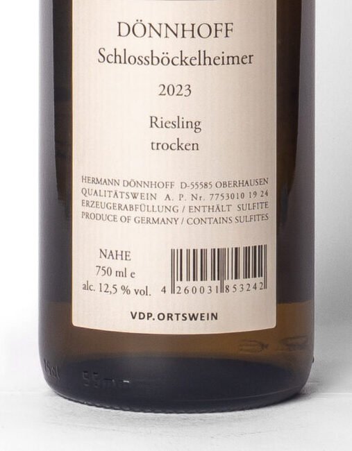 7753010 19 24 B Dönnhoff, Schlossböckelheimer Riesling